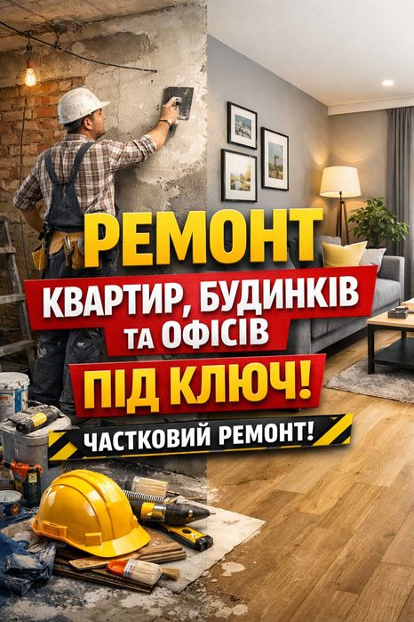 Ремонт квартир під ключ | Одеса та за містом