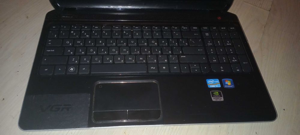 Игровой HP Pavilion dv6 / intel i7. 4 ядра / GeForce 2 GB + intel HD.