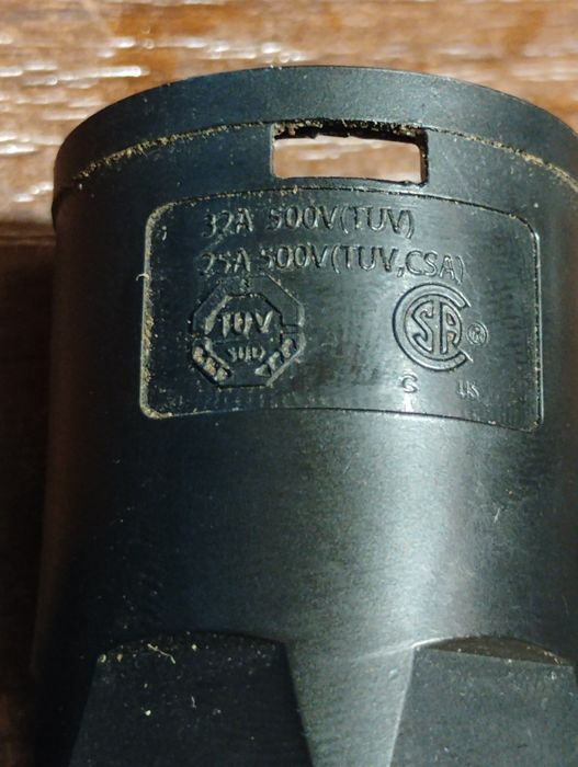 wtyk zasilania falownik inwerter ładowarka Exceedcom 3 fazowe 5P 6mm2