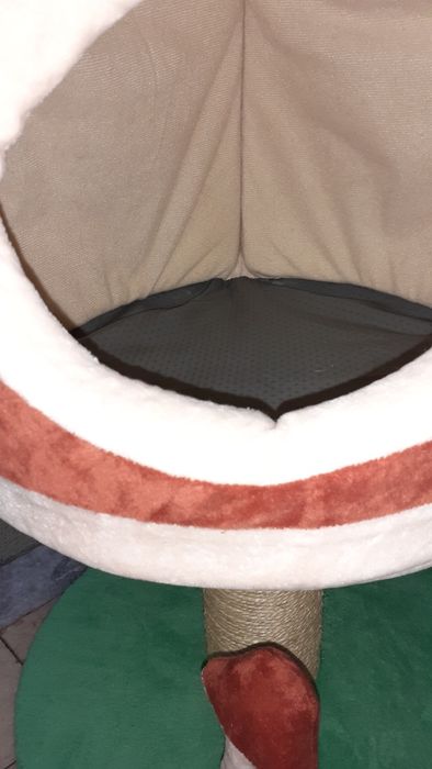 Arranhador gatos 3 em 1 com casota cogumelo Super Mario NOVO