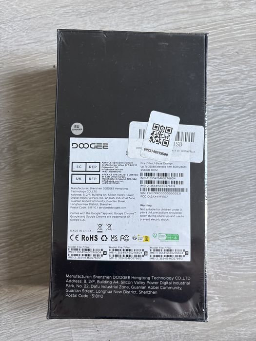 Smartfon Pancerny 5G DOOGEE Fire7Pro 32+256GB 13000mAh NFC/DUAL SIM/IP69K
