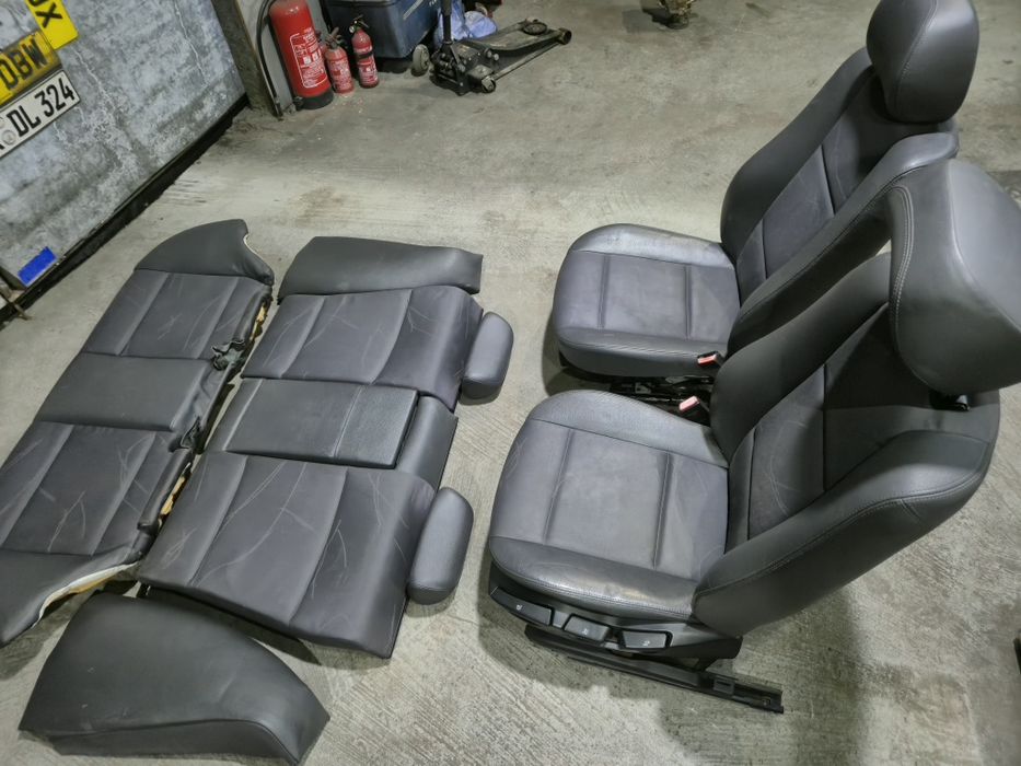 Fotele Skóra BMW e46 sedan podgrzewane boczki  komplet