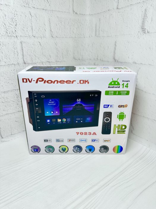 Магнитола 2DIN Android 7023A 2G/32G WI-FI BT GPS USB