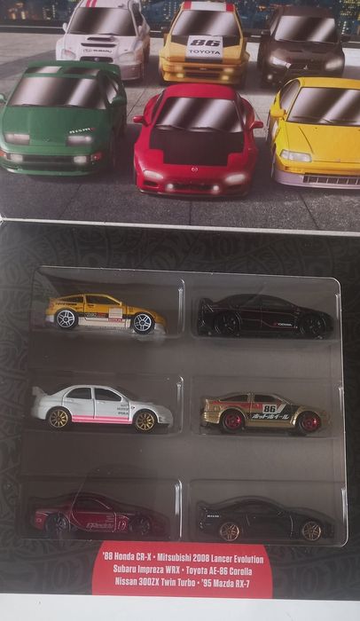 Conjunto 6 miniaturas Hot Wheels
