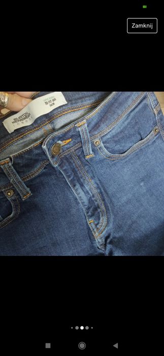 Spodnie męskie jeansy, rozm S, Burton