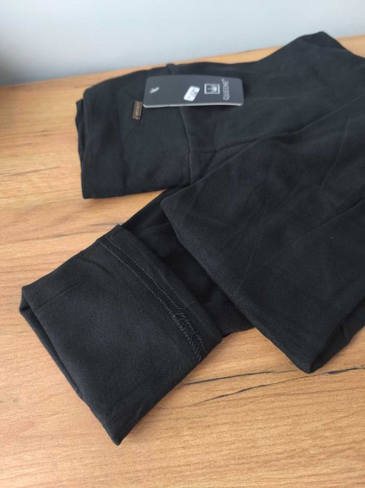 Wygodne spodnie legginsy damskie czarne Queene S/M nieprześwitujące