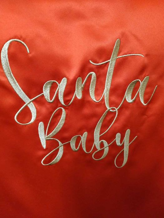 Еротичний сексуальний червоний набір Крихітка Санти шовк 46-48 розмір