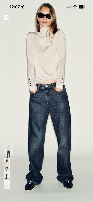 Гольф лонгслів водолазка Zara basic