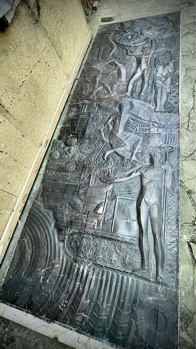 4 БОЛШИХ РАЗНЫХ ЛАТУННЫХ Барельефа ЧЕКАНКА  4 метра 3D картина
