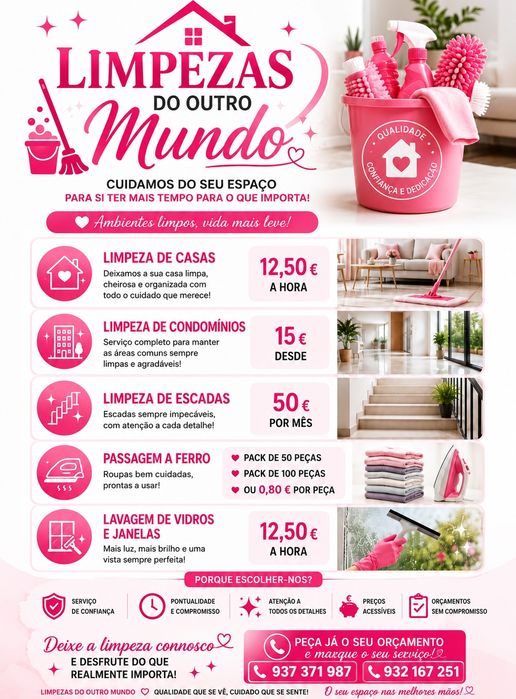 Limpezas de obras / prédios / condomínios etc