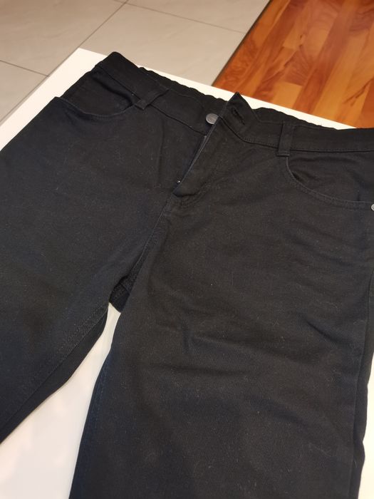 Czarne jeansy 164 chłopięce