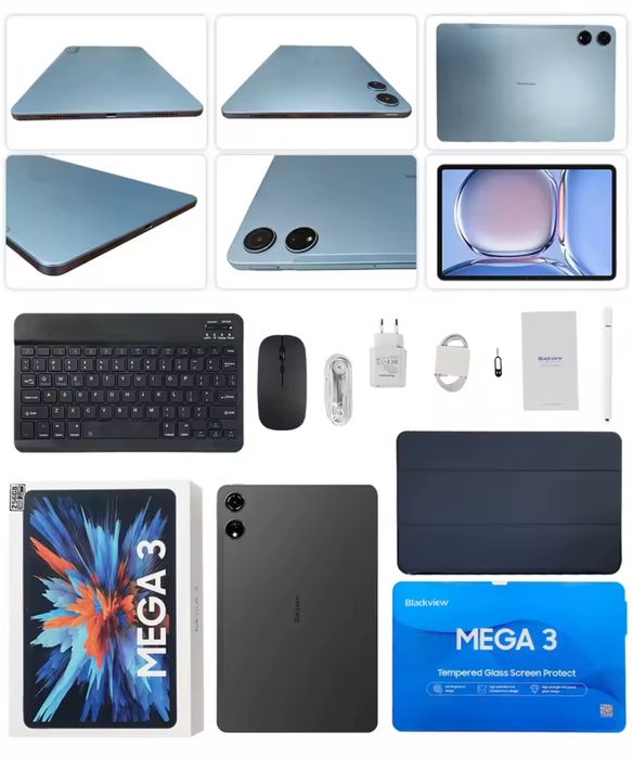 Планшет Blackview Mega 3, 12/256 Gb + клавіатура, мишка, 4G LTE, НОВІ!