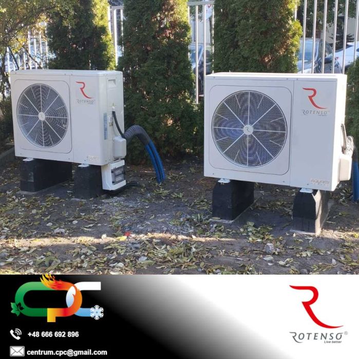 Zestaw z montażem Pompa ciepła Rotenso 4kW - 10kW