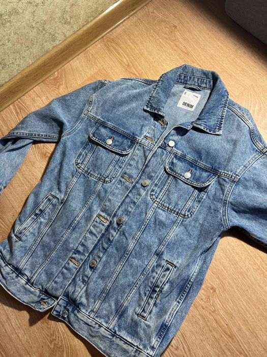 Подовжена джинсова кофта