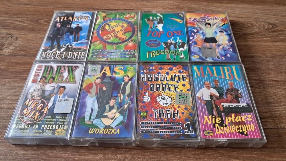 Zestaw kaset Disco Polo (As, Atlantis,  Mister dex)