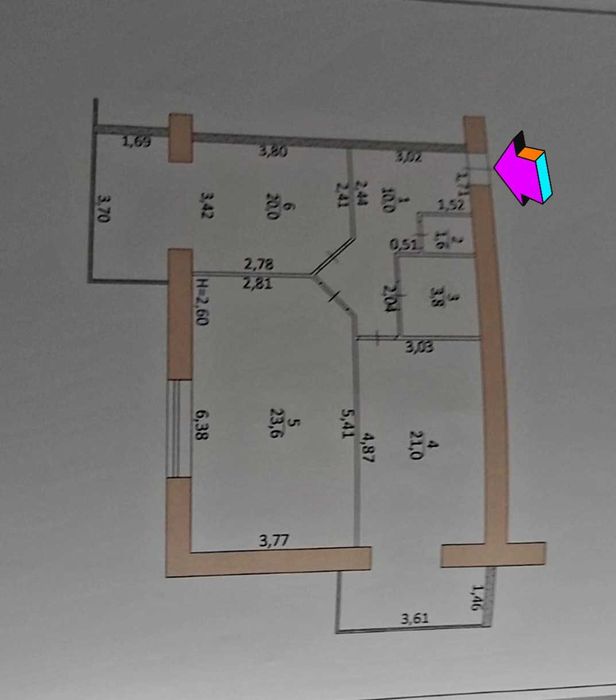 Пропонуємо простору 3к.квартиру поряд з Центром
