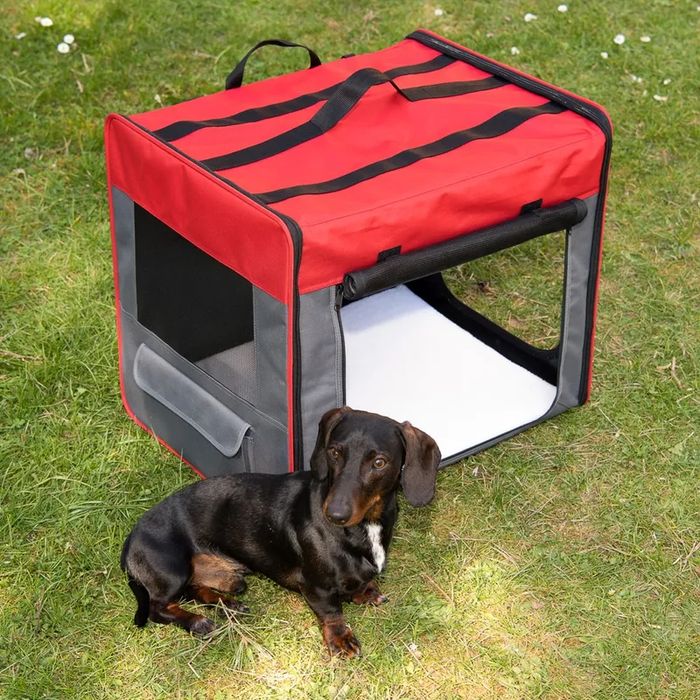 Torba Podróżna First Class Basic M 61x46x53,5cm Czerwono-Szara Transporter - NOWA