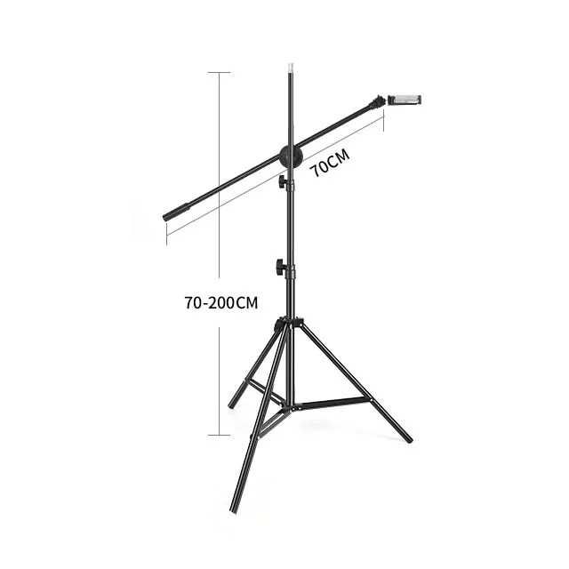 Штатив стійка журавель посилений для телефону/кільцевої лампи горизонт