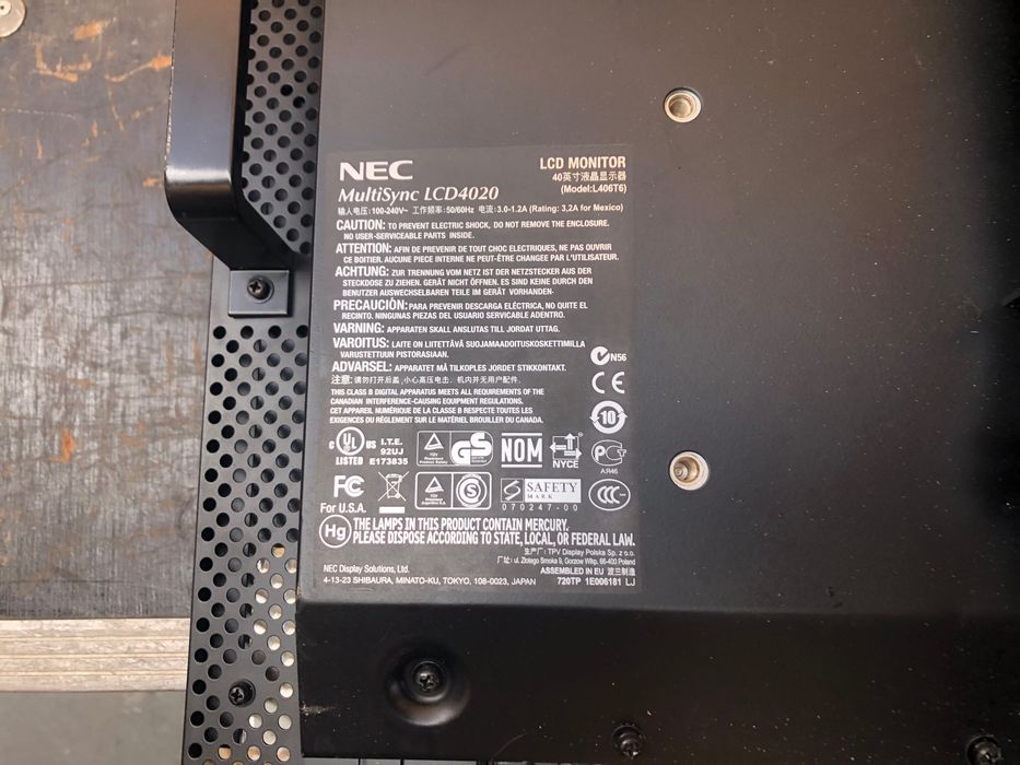 Monitor NEC MultiSync lcd4020
