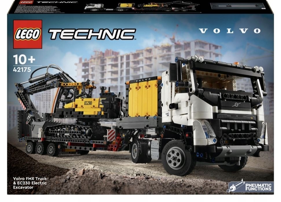 LEGO Technic Ciężarówka Volvo FMX i koparka EC230 Electric 42175 nowe