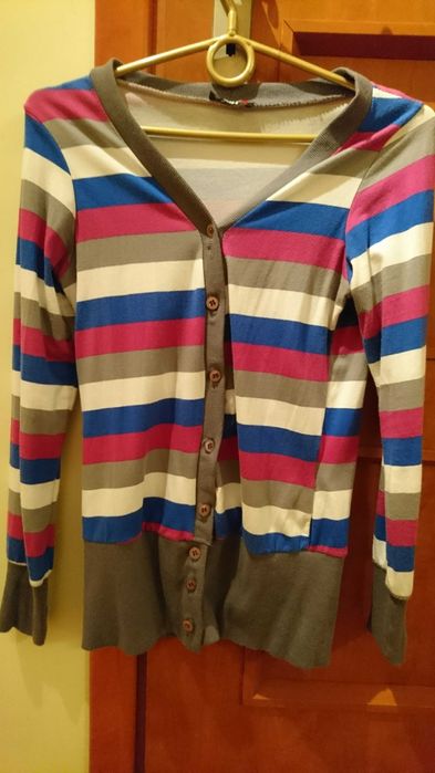 Bluza w paski rozpinana S/M