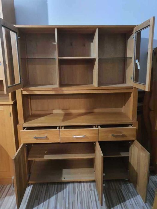 Piękny kredens drewniany dębowy nowoczesny masywny jasny FV DOWÓZ