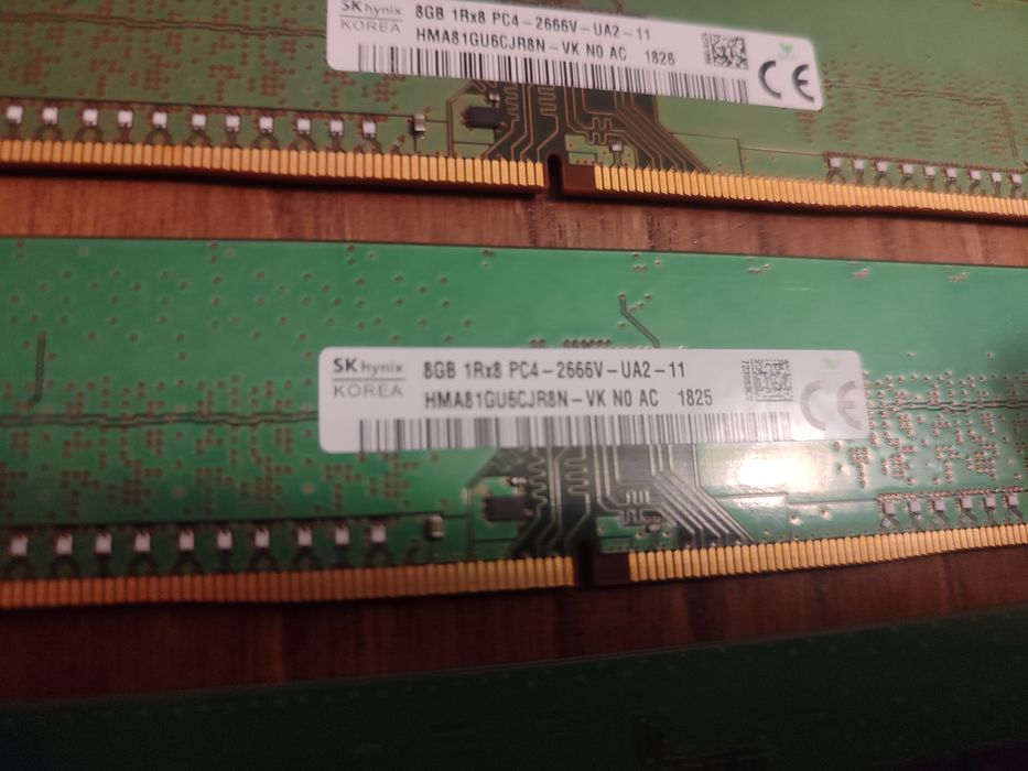 32GB RAM DDR4 2666MHz (4x8GB)2 SK hynix+2 Micron–Testadas em conjunto