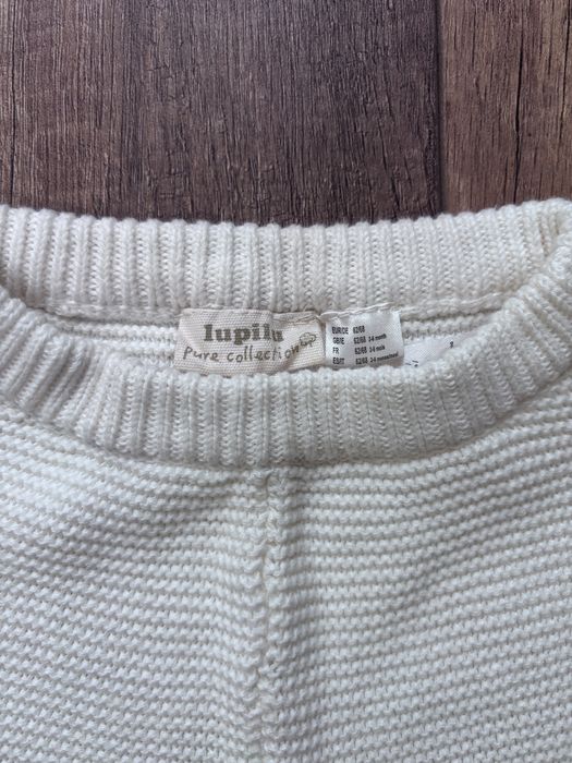 Вʼязаний новорічний/різдвяний костюм 74 см