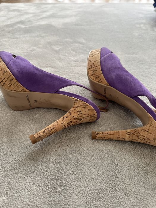 Sapatos roxos Zilian, tamanho 38 (como NOVOS)
