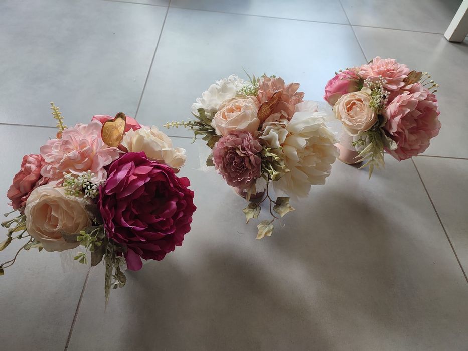 Flower box sztuczne kwiaty dzień mamy, zakończenie roku