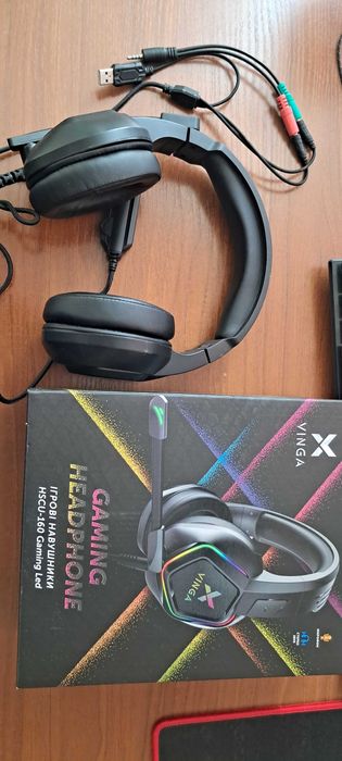Ігрові навушники Vinga 160 Gaming led