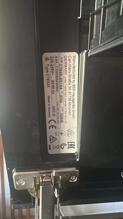 Máquina de Café de Encastre SIEMENS nova nunca usada — 1350€
