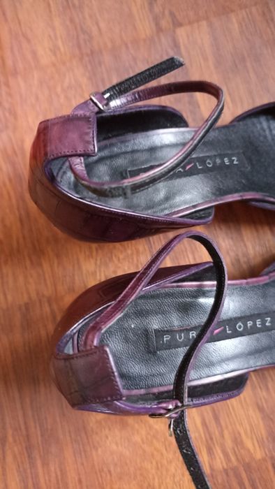 Sapatos scarpin Pura Lopez pele 38