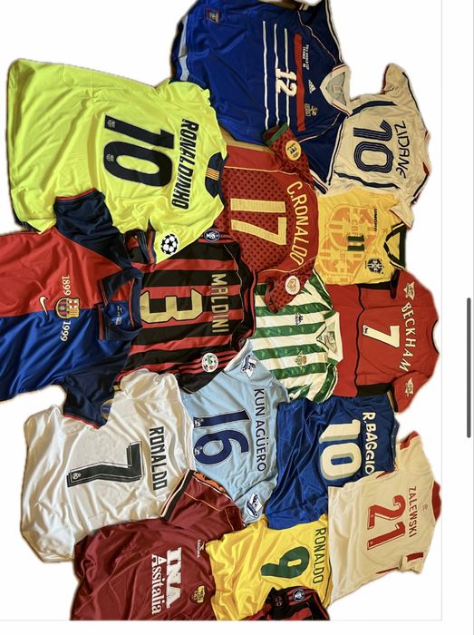 Koszulka piłkarska Ronaldo Kaka Beckham Baggio Maldini R9 Ronaldinho