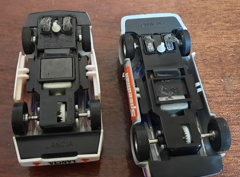 Miniatura slot pista lancia e bmw m1