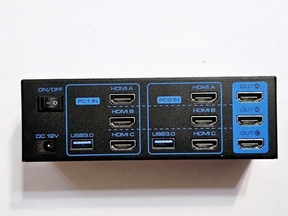 Свіч HDMI KVM 3 Monitor 2x3 VPFET VP-SW231