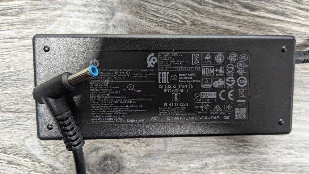 Блок живлення HP 4.5х3.0 45W 65W 90W 200W  зарядка  HP blue pin