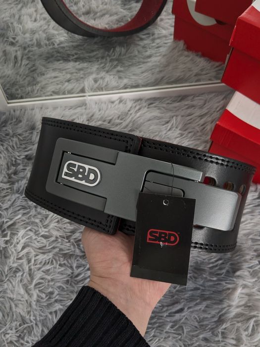 Пояс SBD 13mm Lever Belt — Розмір M — Новий (Чорний/Червоний)