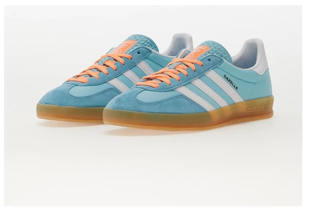 Adidas Gazelle Indoor Preloved Blue/ Ftw White/ Gum
Białe Buty sportow