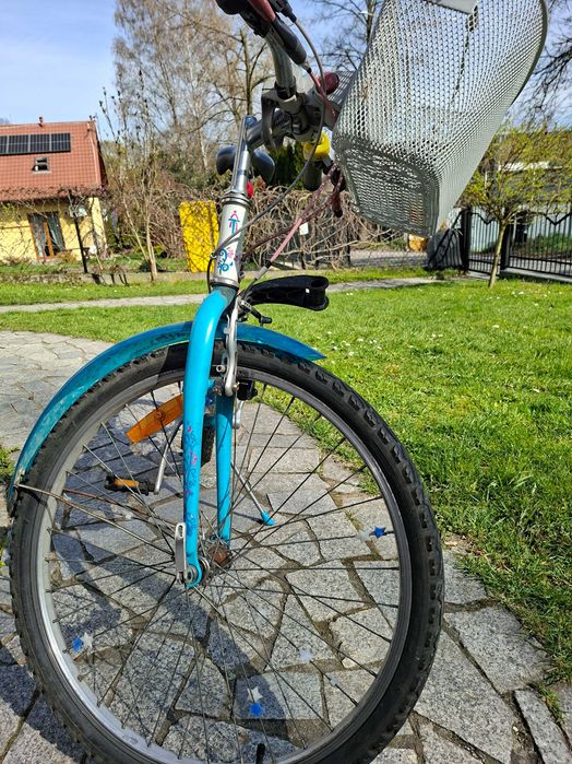 Rower dla dziewczynki 8-11 lat z koszykiem