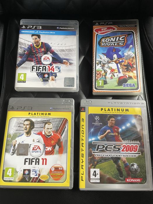 3 vídeojogos para PS3 + 1 vídeojogo para PSP