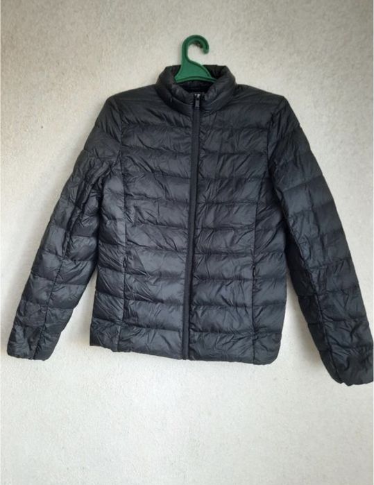 Теплий тоненький пуховик з капюшоном унісекс