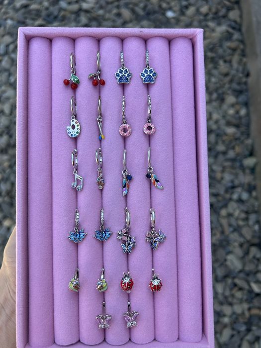 Срібні дитячі сережки s925 , різні моделі