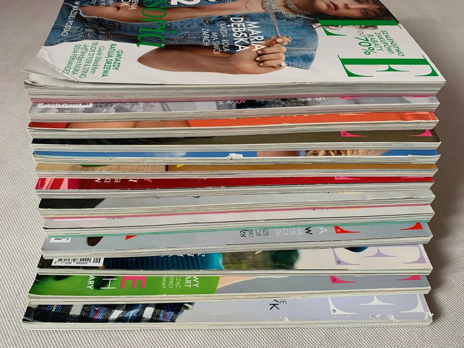 zestaw magazynów czasopism Elle archiwalne numery