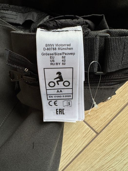 Spodnie motocyklowe BMW Motorrad PaceGuard antracytowe męskie rozm. 52