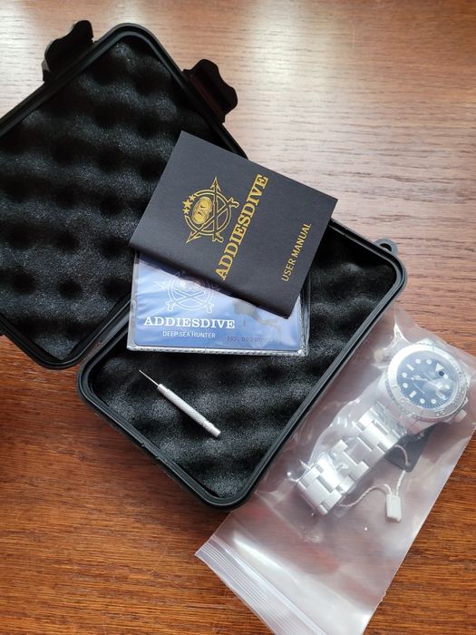 Zegarek Addiesdive Submariner kwarc 41mm komplet NOWY