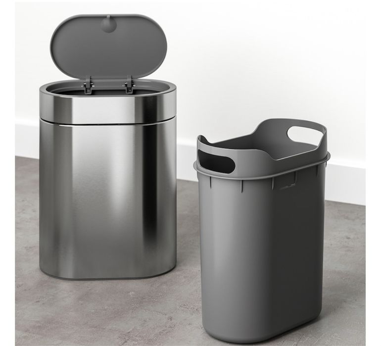 Balde lixo 4L inox escovado