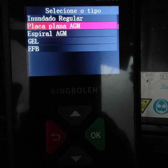 Analisador testador  de bateria de 6 ou 12 volts