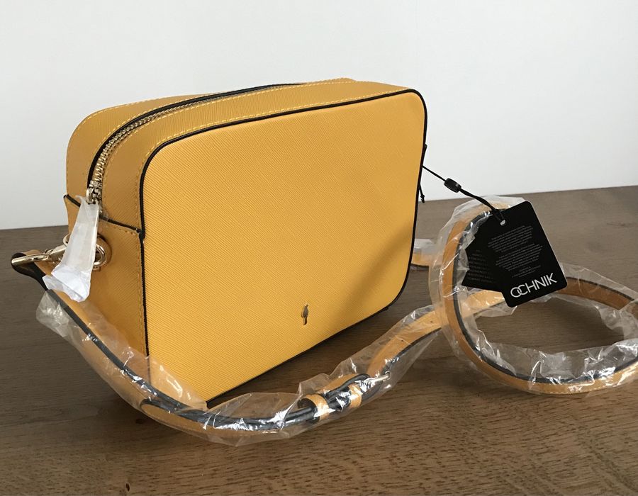 ** OCHNIK ** cudo TOREC, elegancka, musztardowa -nowa - sklep 199,90 z