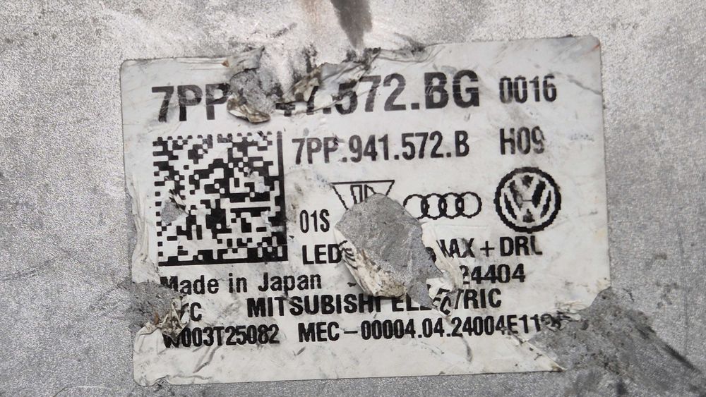 Przetwornica Moduł Lampy LED Volkswagen Audi Porsche OE 7PP ORYGINAŁ
